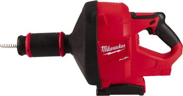 Milwaukee Tool - 18V Battery Battery Drain Cleaning Machine - For 3" Pipe, 35' Cable - USA Tool & Supply