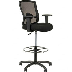ALERA - Swivel & Adjustable Stools Type: Adjustable Height Stool Base Type: Metal - USA Tool & Supply