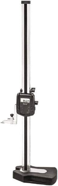 Starrett - 24" Electronic Height Gage - 0.0005" Resolution, Accurate to .0001", LCD Display, RS-232 Data Output - USA Tool & Supply