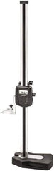 Starrett - 24" Electronic Height Gage - 0.0005" Resolution, Accurate to .0001", LCD Display, RS-232 Data Output - USA Tool & Supply