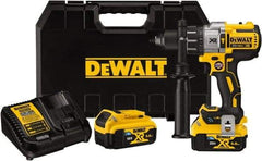 DeWALT - 20 Volt 1/2" Keyless Chuck Cordless Hammer Drill - 0 to 3,850 BPM, 0 to 2,000 RPM, Reversible - USA Tool & Supply