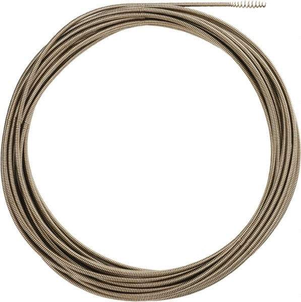 Milwaukee Tool - 5/16" x 75' Drain Cleaning Machine Cable - Inner Core, 1-1/4" to 2-1/2" Pipe, Use with Milwaukee Drain Cleaning Tools - USA Tool & Supply