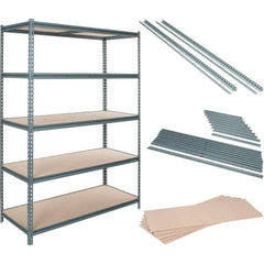 Value Collection - 60" Wide, 36 High, Open Shelving Accessory/Component - Particle Board, Use with Boltless Storage Rack - USA Tool & Supply