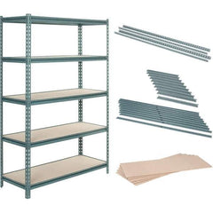 Value Collection - 48" Wide, 36 High, Open Shelving Accessory/Component - Particle Board, Use with Boltless Storage Rack - USA Tool & Supply