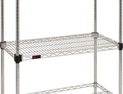 Eagle MHC - 24" Wide, 1-1/8 High, Open Shelving Accessory/Component - Zinc, Zinc Finish, 24" Deep, Use with Eagle MHC Shelving - USA Tool & Supply