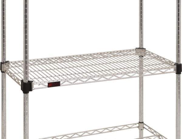 Eagle MHC - 24" Wide, 1-1/8 High, Open Shelving Accessory/Component - Stainless Steel, Stainless Steel Finish, 24" Deep, Use with Eagle MHC Shelving - USA Tool & Supply
