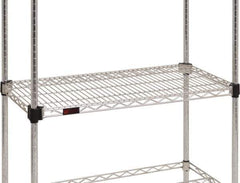 Eagle MHC - 42" Wide, 1-1/8 High, Open Shelving Accessory/Component - Zinc, Zinc Finish, 21" Deep, Use with Eagle MHC Shelving - USA Tool & Supply
