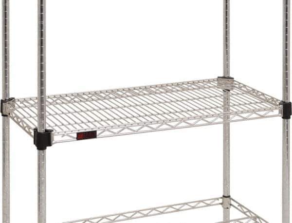 Eagle MHC - 42" Wide, 1-1/8 High, Open Shelving Accessory/Component - Stainless Steel, Stainless Steel Finish, 24" Deep, Use with Eagle MHC Shelving - USA Tool & Supply
