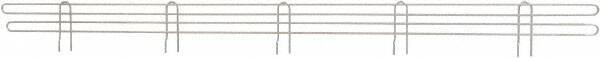 Eagle MHC - 60" Wide, 4 High, Open Shelving Accessory/Component - Steel Chrome Plated, Chrome Finish, 1/4" Deep, Use with Eagle MHC Shelving - USA Tool & Supply