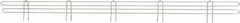 Eagle MHC - 60" Wide, 4 High, Open Shelving Accessory/Component - Steel Chrome Plated, Chrome Finish, 1/4" Deep, Use with Eagle MHC Shelving - USA Tool & Supply
