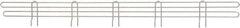 Eagle MHC - 54" Wide, 4 High, Open Shelving Accessory/Component - Steel Chrome Plated, Chrome Finish, 1/4" Deep, Use with Eagle MHC Shelving - USA Tool & Supply