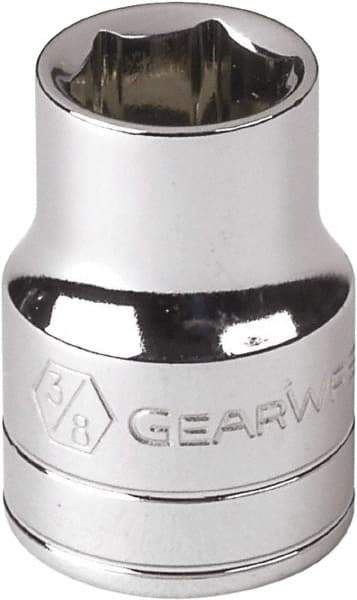 GearWrench - 1/4" Drive, Standard Hand Socket - 12 Points, Alloy Steel, Full Polish Finish - USA Tool & Supply