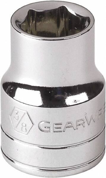 GearWrench - 11/32", 1/4" Drive, Standard Hand Socket - 6 Points, Alloy Steel, Full Polish Finish - USA Tool & Supply