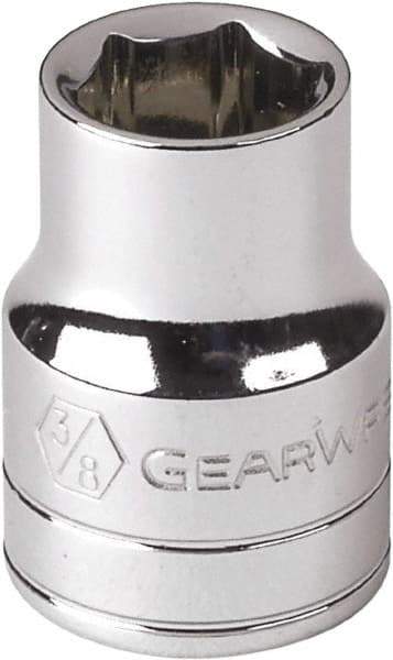 GearWrench - 9/32", 1/4" Drive, Standard Hand Socket - 6 Points, Alloy Steel, Full Polish Finish - USA Tool & Supply