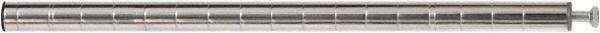 Eagle MHC - 1" Wide, 18 High, Open Shelving Accessory/Component - Steel Chrome Plated, Chrome Finish, Use with Eagle MHC Shelving - USA Tool & Supply