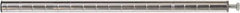 Eagle MHC - 1" Wide, 18 High, Open Shelving Accessory/Component - Steel Chrome Plated, Chrome Finish, Use with Eagle MHC Shelving - USA Tool & Supply
