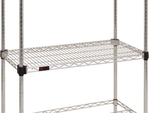 Eagle MHC - 24" Wide, 21 High, Open Shelving Accessory/Component - Steel Chrome Plated, Chrome Finish, Use with Eagle MHC Shelving - USA Tool & Supply