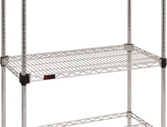 Eagle MHC - 72" Wide, 18 High, Open Shelving Accessory/Component - Stainless Steel, Stainless Steel Finish, Use with Eagle MHC Shelving - USA Tool & Supply