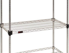 Eagle MHC - 48" Wide, 18 High, Open Shelving Accessory/Component - Zinc, Zinc Finish, Use with Eagle MHC Shelving - USA Tool & Supply