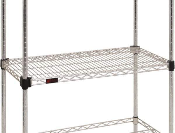 Eagle MHC - 48" Wide, 18 High, Open Shelving Accessory/Component - Stainless Steel, Stainless Steel Finish, Use with Eagle MHC Shelving - USA Tool & Supply