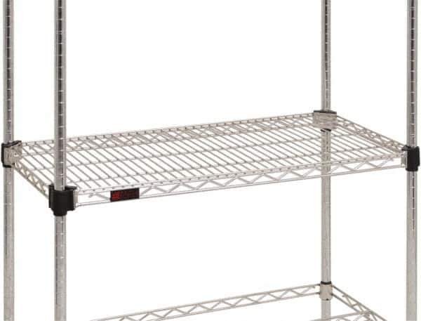 Eagle MHC - 48" Wide, 14 High, Open Shelving Accessory/Component - Stainless Steel, Stainless Steel Finish, Use with Eagle MHC Shelving - USA Tool & Supply