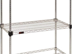 Eagle MHC - 48" Wide, 14 High, Open Shelving Accessory/Component - Stainless Steel, Stainless Steel Finish, Use with Eagle MHC Shelving - USA Tool & Supply