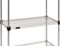Eagle MHC - 42" Wide, 14 High, Open Shelving Accessory/Component - Stainless Steel, Stainless Steel Finish, Use with Eagle MHC Shelving - USA Tool & Supply