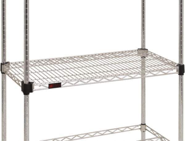 Eagle MHC - 54" Wide, 14 High, Open Shelving Accessory/Component - Steel Chrome Plated, Chrome Finish, Use with Eagle MHC Shelving - USA Tool & Supply