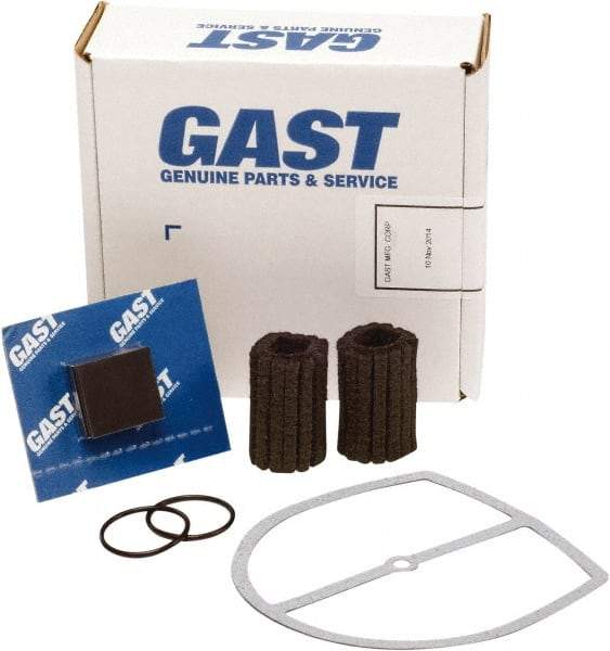 Gast - 9 Piece Air Compressor Repair Kit - For Use with Gast 0323/0523 Oil-Less "Q" Models with Internal Filtration - USA Tool & Supply