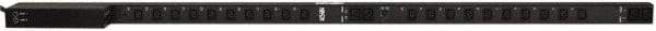 Tripp-Lite - 24 Outlets, 230 Volts, 30 Amps, 10' Cord, Power Outlet Strip - Rack Mount, 5-15/20R NEMA Configuration, 19" Strip - USA Tool & Supply