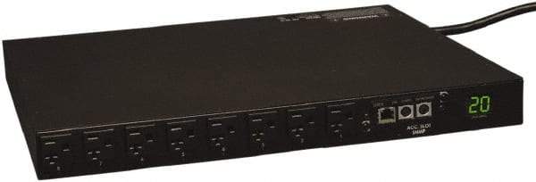Tripp-Lite - 16 Outlets, 120 VAC20 Amps, 10' Cord, Power Outlet Strip - Rack Mount, 5-15/20R NEMA Configuration, 19" Strip - USA Tool & Supply