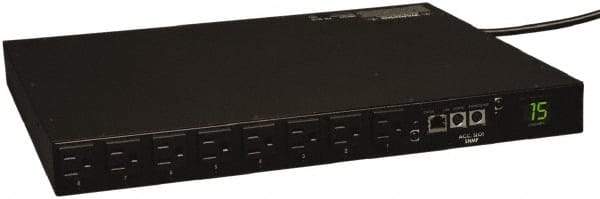 Tripp-Lite - 16 Outlets, 120 VAC20 Amps, 15' Cord, Power Outlet Strip - Rack Mount, 5-15R NEMA Configuration, 19" Strip - USA Tool & Supply