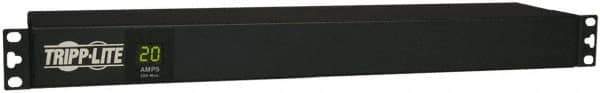 Tripp-Lite - 12 Outlets, 120 VAC20 Amps, 15' Cord, Power Outlet Strip - Rack Mount, 5-15/20R NEMA Configuration, 19" Strip - USA Tool & Supply