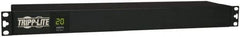 Tripp-Lite - 12 Outlets, 120 VAC20 Amps, 15' Cord, Power Outlet Strip - Rack Mount, 5-15/20R NEMA Configuration, 19" Strip - USA Tool & Supply