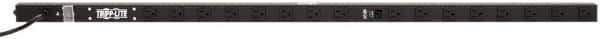 Tripp-Lite - 16 Outlets, 120 VAC15 Amps, 15' Cord, Power Outlet Strip - Rack Mount, 5-15R NEMA Configuration, 19" Strip - USA Tool & Supply