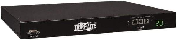 Tripp-Lite - 10 Outlets, 200/240 Volts, 20 Amps, 12' Cord, Power Outlet Strip - Rack Mount, 5-15/20R NEMA Configuration, 19" Strip - USA Tool & Supply