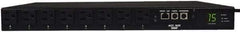 Tripp-Lite - 8 Outlets, 120 VAC15 Amps, 10' Cord, Power Outlet Strip - Rack Mount, 5-15/20R NEMA Configuration, 19" Strip - USA Tool & Supply