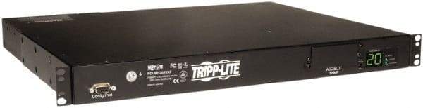 Tripp-Lite - 10 Outlets, 200/240 Volts, 20 Amps, 10' Cord, Power Outlet Strip - Rack Mount, 5-15/20R NEMA Configuration, 19" Strip - USA Tool & Supply
