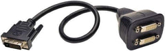 Tripp-Lite - 1' Long, DVI Computer Cable - Black, Male, Female x Female - USA Tool & Supply