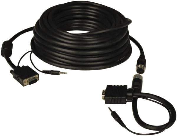 Tripp-Lite - 50' Long, VGA, HD15 Computer Cable - Black, Male x Male - USA Tool & Supply