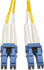 Tripp-Lite - 3' Long, LC/LC Head, Singlemode Fiber Optic Cable - Yellow, Use with LAN - USA Tool & Supply