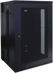 Tripp-Lite - 23.6" Overall Width x 18" Rack Height x 21.6" Overall Depth Data Cable Enclosure - 250 Lb Capacity, Black - USA Tool & Supply