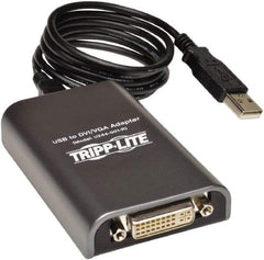 Tripp-Lite - External Multi-Monitor Video Card - USB Connector, Black, Use with Cabling and Video Applications - USA Tool & Supply