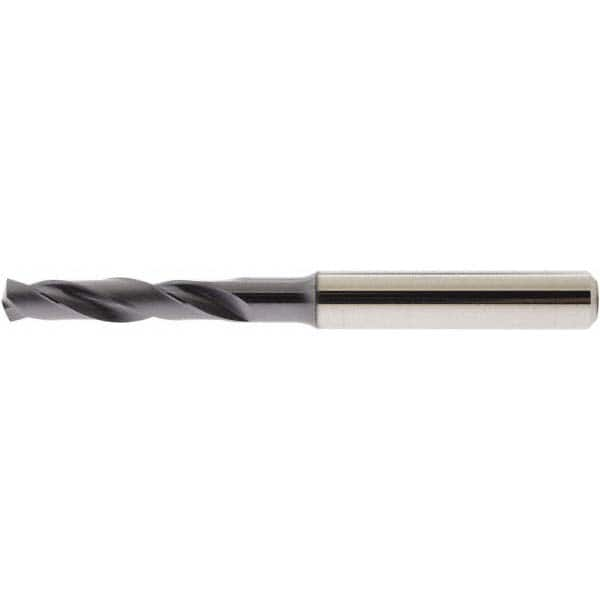 Accupro - 9/64" 140° Spiral Flute Solid Carbide Screw Machine Drill Bit - USA Tool & Supply