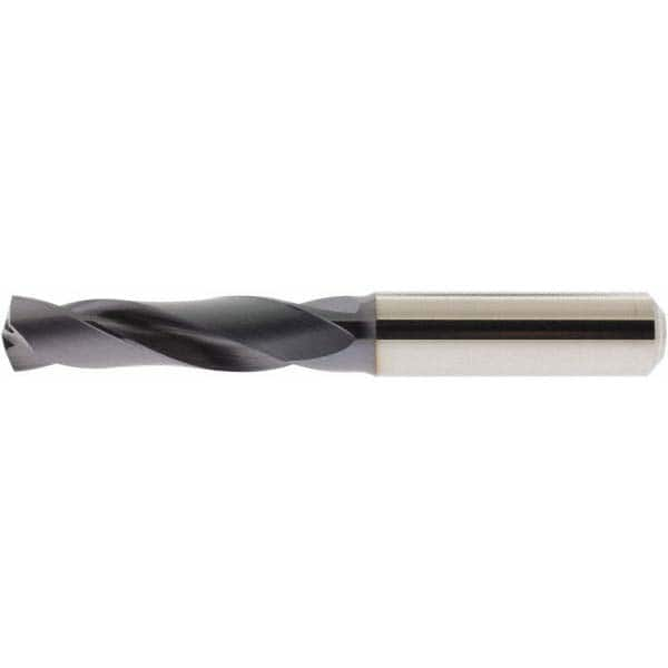 Accupro - 27/64" 140° Spiral Flute Solid Carbide Screw Machine Drill Bit - USA Tool & Supply