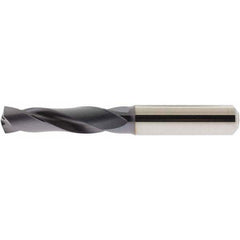 Accupro - 7/16" 140° Spiral Flute Solid Carbide Screw Machine Drill Bit - USA Tool & Supply
