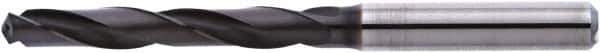 Accupro - 3/8" 135° Solid Carbide Jobber Drill - AlTiN Finish, Right Hand Cut, Spiral Flute, Straight Shank, 103mm OAL - USA Tool & Supply