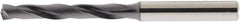 Accupro - 4.5mm 140° Solid Carbide Jobber Drill - AlTiN Finish, Right Hand Cut, Spiral Flute, Straight Shank, 74mm OAL - USA Tool & Supply