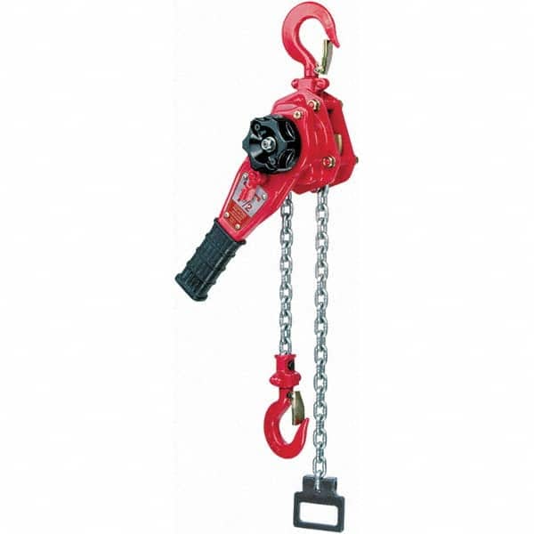 Coffing - 6,000 Lb Capacity, 15' Lift Height, Chain Manual Lever Hoist - USA Tool & Supply