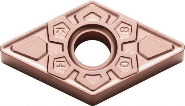 Kyocera - DNMG433 KH Grade CA310 Carbide Turning Insert - TiCN/Al2O3 Finish, 55° Diamond, 1/2" Inscr Circle, 3/16" Thick, 3/64" Corner Radius - USA Tool & Supply